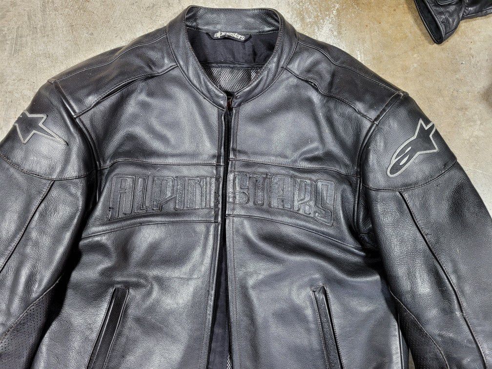 XL-Alpenstars leather riding jacket