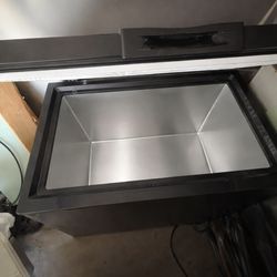 6.7 cu. ft. Compact Chest Freezer and Refrigerator with Digital Control in Black