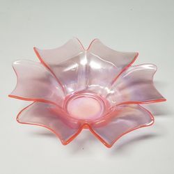 Rare Antique Carnival Glass Trinket Dish