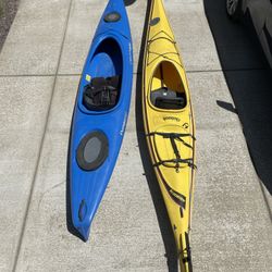 Kayaks Perception Aquaterra Chinook & Wilderness Pungo 140