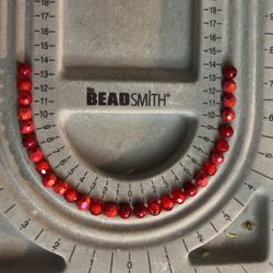 30 Pc Variety Red Transparant Beads