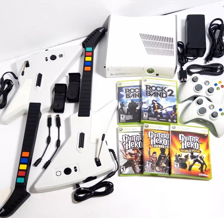 Guitar Hero Xbox 360 XPLORER Guitar EPIC Console Bundle