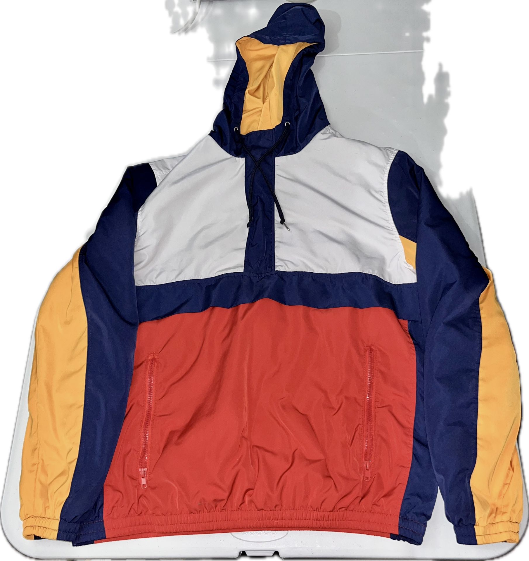 EUC Forever 21 Colorblock Hoodie Track Jacket 