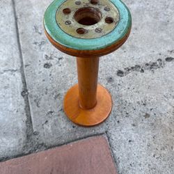 1966 Vintage Wooden Spool