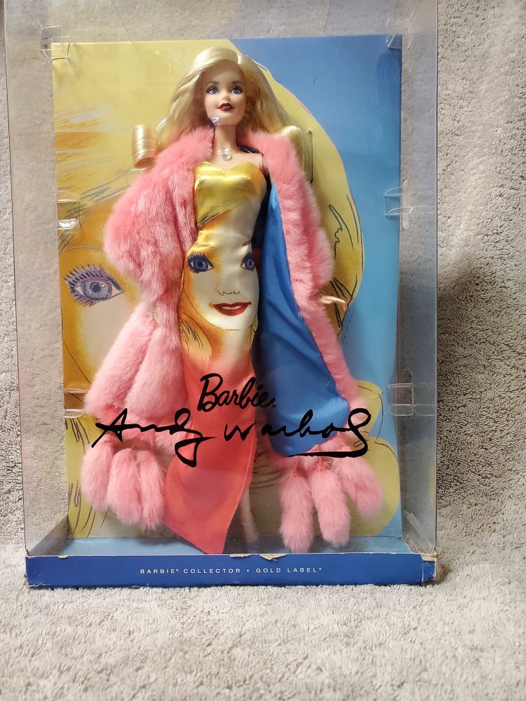 Barbie collector gold label Andy Warhol