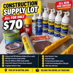 Selling a lot of construction materials: ALL NEW AND UNUSED.