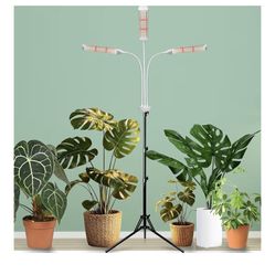 Grow Lights for Indoor Plants Full Spectrum, LED Plant Light with Stand, Adjustable Height, Plant Grow Lights with Auto 4/8/12/H Timer for Indoor Tall