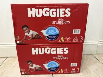 Huggies Baby Diaper Size 3 (76 count) 2 x $45
