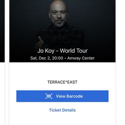Jo Koi Tickets Amway Center Dec 2 