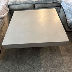 Concrete coffee table