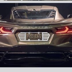 Corvette C8 Corvette Chrome Rear License Frame Stingray $69