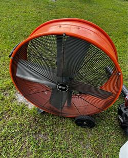 Commercial Electric 24" Industrial Drum Fan - Heavy Duty