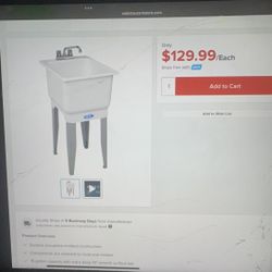 New LAUNDRY TUB COMBO