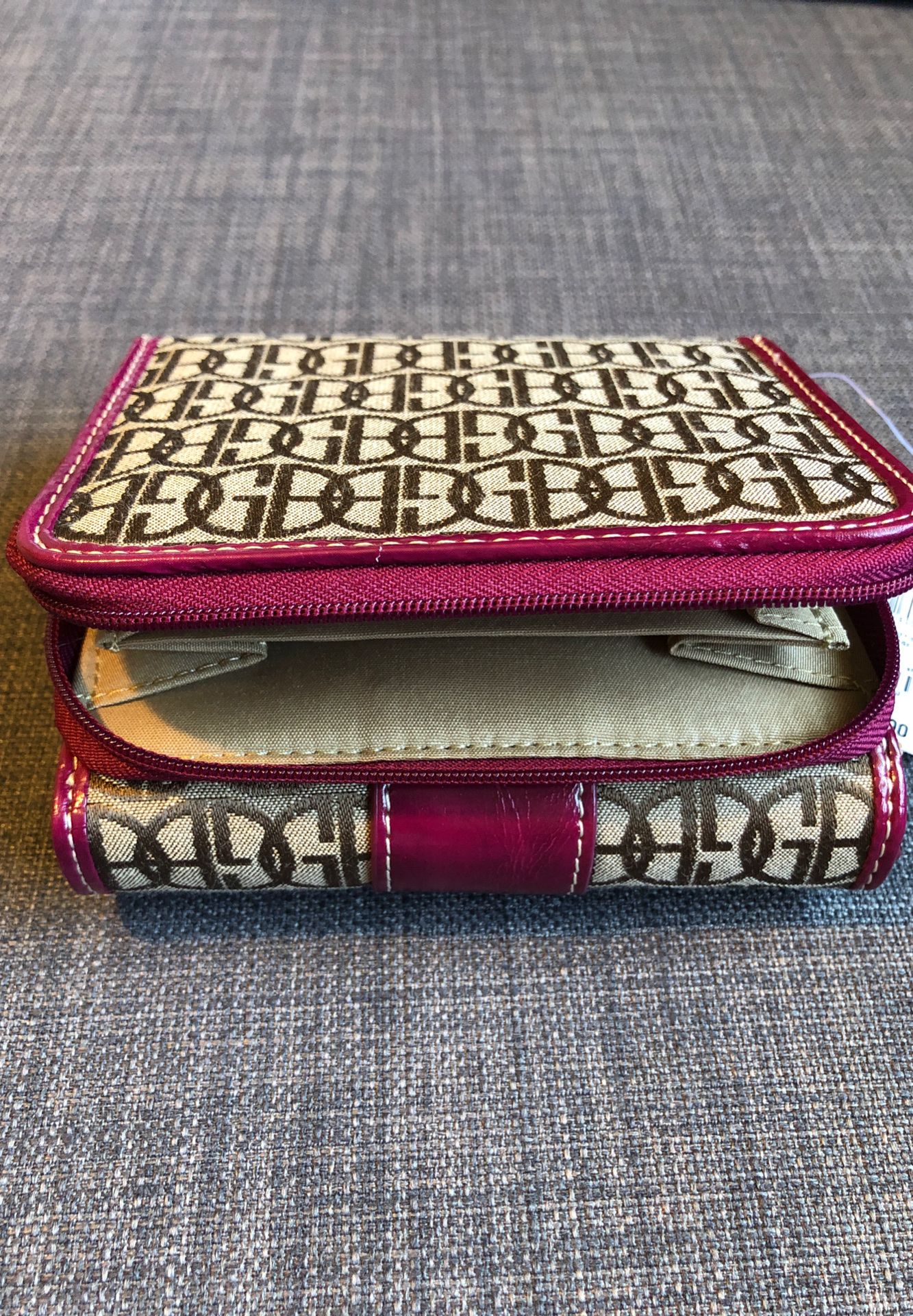 Gia Bernini wallet - Rose/Khaki Color
