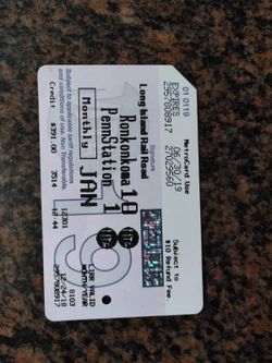 LIRR pass- Ronkonkoma to Penn
