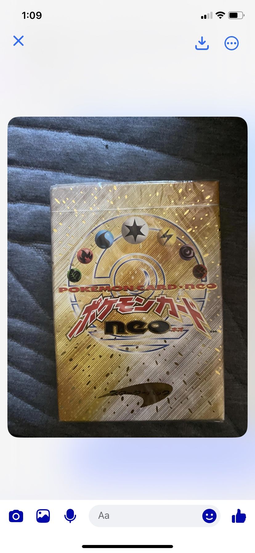 Sealed Japanese Neo Genesis Starter Deck From 1999