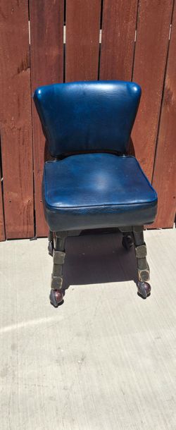 Vintage Mid-century Rolling Captain Office Chair