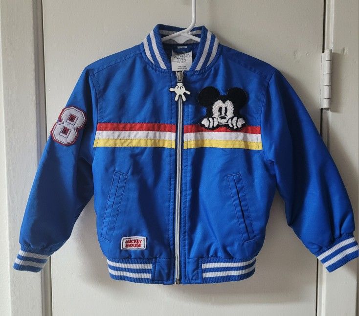 Two Disney Store Mickey Mouse Jackets Sz 2T