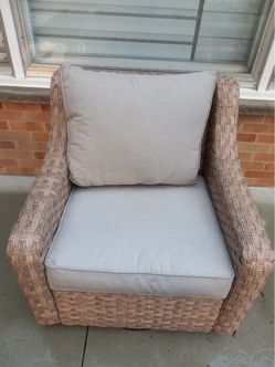 Outdoor wicker patio set