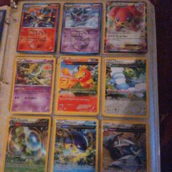Pokemon Cards Full Binder Collection Lot Of Almost 1000 Random Full Art, Uncommon, Rare, Reverse Halo, Halo 