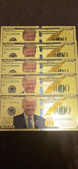 Trump gold foils