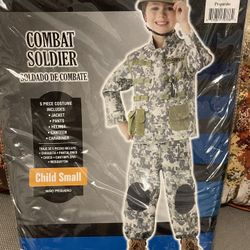 New Halloween Costume- Combat Soldier Child Small $10