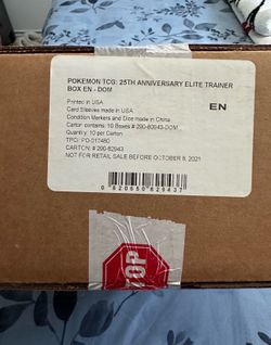 Pokemon Celebrations 25th Anniversary ETB Case