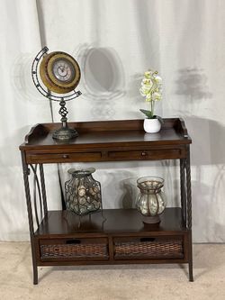 Rustic Multi-Purpose Console Table with Drawer