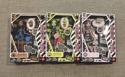 Monster High Boo-riginal Creeproduction Rochelle Goyle Venus Robecca Wave 4 Set