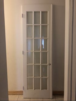 French Door 96 x 30 With 18 Glass Sections