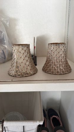 2 mini lamp shades