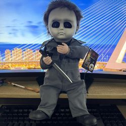 Halloween Michael Myers Animated Doll Animatronic 