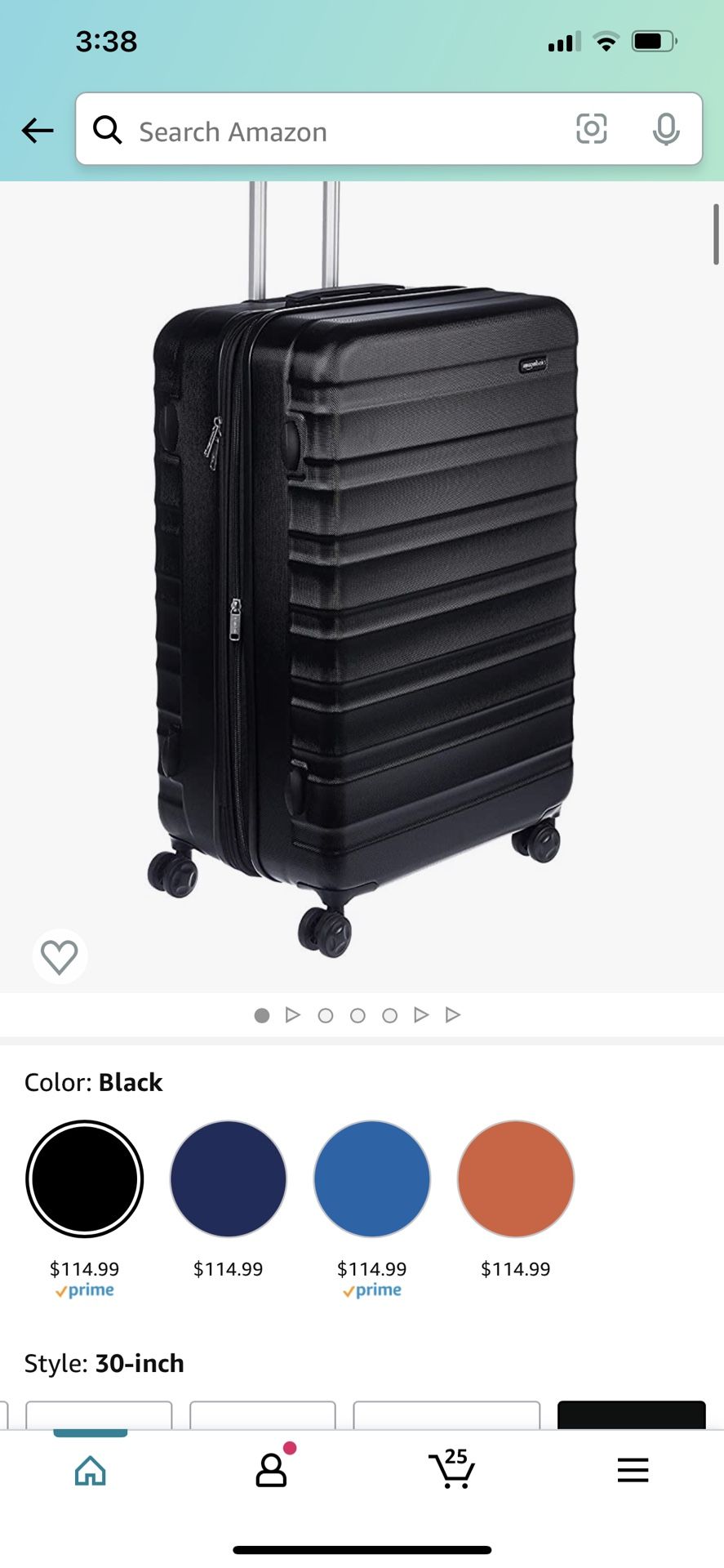 Large 30” Hard Cover Suitcase Luggage 