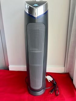 Herm Guardian Air Purifier HEPA Filter For Smoke Pet Dander For Up To 743 Sq ‘ Removes 99.9 % Pollution UV-C Light 22” Gray Use Normal Wear Gray AC482
