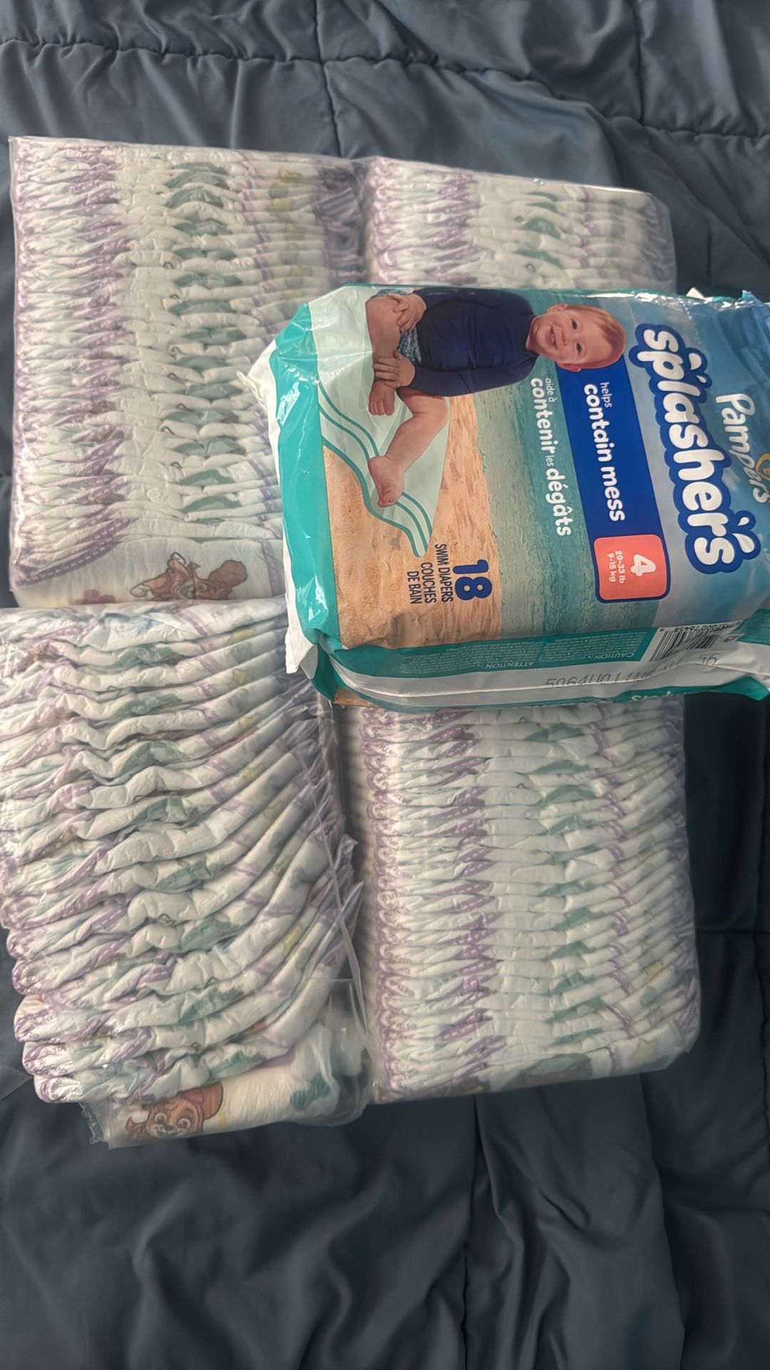 Luvs Diapers 90ct. Pampers Splashers 14ct