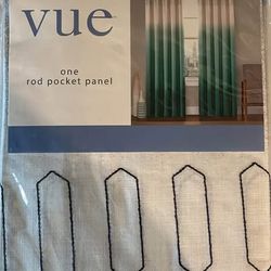 Brand new one rod pocket panel curtain 52*63