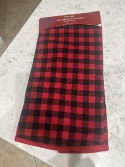 New Buffalo print 48 inch Christmas tree skirt