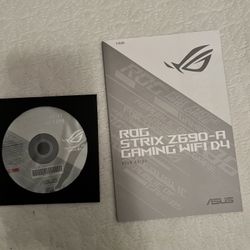 ROG STRYX Z690-A GAMING WIFI D4 USER GUIDE AND SOFTWARE CD