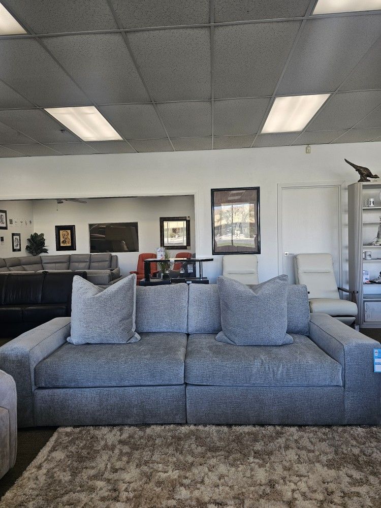 2-pc Fabric Sofa With Removable Cushions 