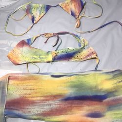 Women’s Wrap Triangle Bikini 3 Piece  Small