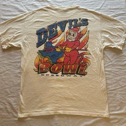 Devil’s Bowl Speedway Dallas, Texas T-Shirt Mens Large Racing Car Funny Auto