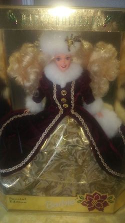 Barbie's happy holiday special edition doll