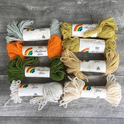 Lot of 8 Scovill Dritz Luxury Wool Needlepoint Tapestry Yarn