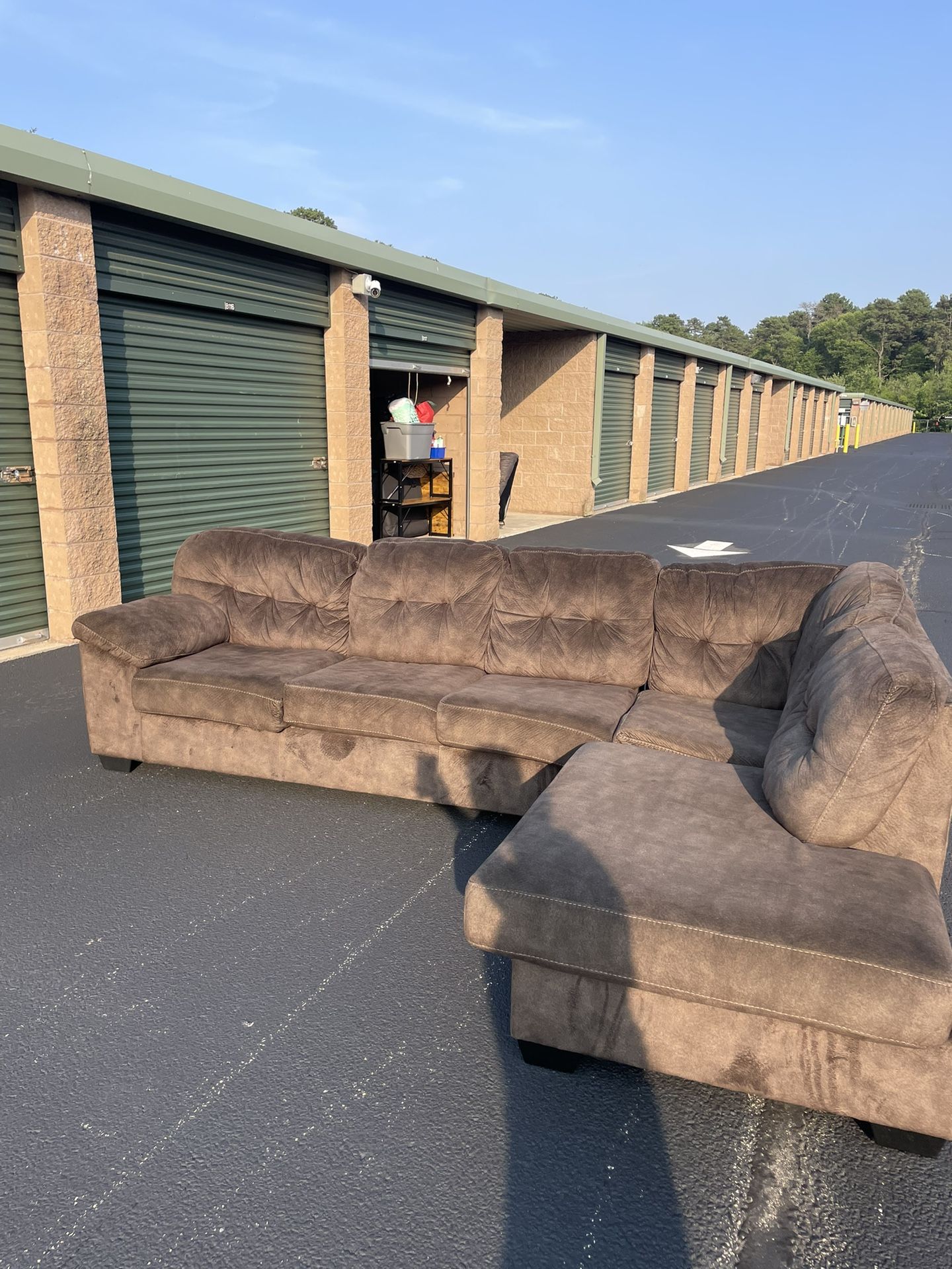 Brown Sectional Couch – FREE Delivery