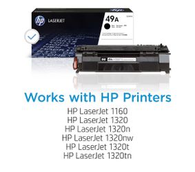 (3) HP 49A Black Toner Cartridges