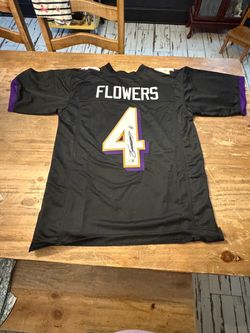 Signed Zay Flowers Baltimore Ravens Jersey!