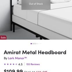 Free! All metal headboard in great condition