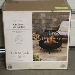 Brand New 26” Outdoor Fire Basket Wood Burning Round Pit Patio Furniture