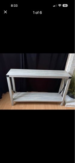 Entryway table grey