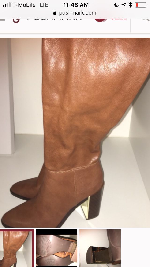 Size 8: Nine West knee hight leather boots